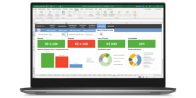 Planilha de Controle Financeiro Completo em Excel - Exemplo de Dashboard